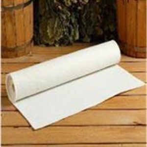 Коврик для бани и сауны 160×50 см, белый